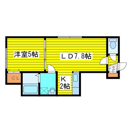 環状通東駅 徒歩10分 2階の物件間取画像